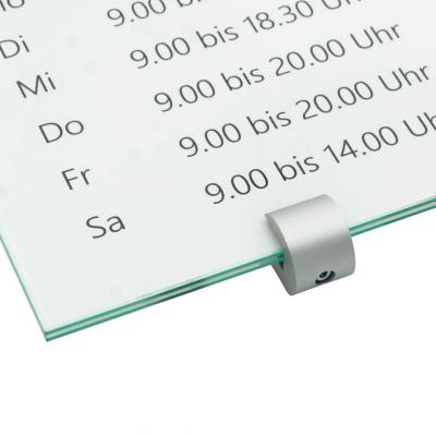 Tuerschild Vitrum C von Logistic Sign System Glasschild für Büro Beschilderung Din A3